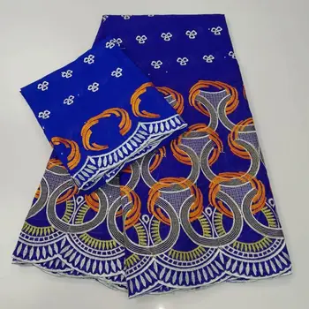 

Nice embroidery 5Y African cotton lace fabric 2Y Swiss voile lace scarf fabric for wedding/party dress YCV90(5+2y)
