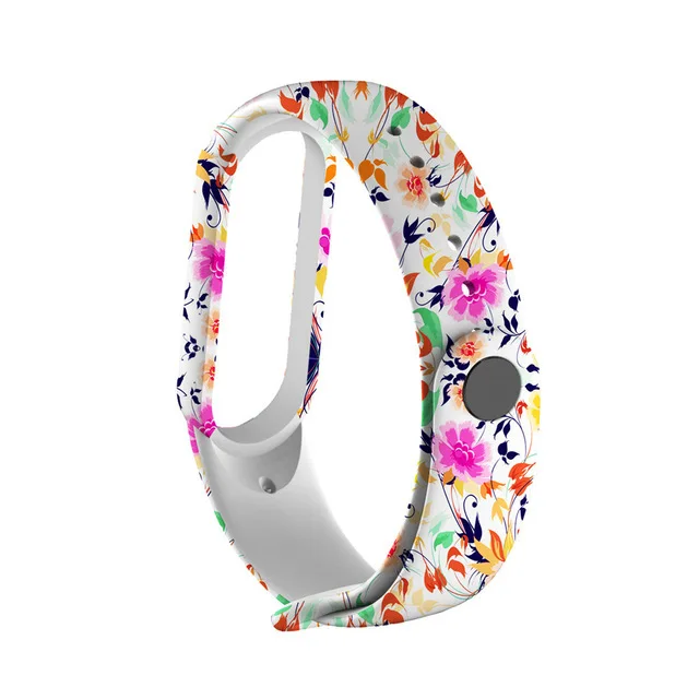Graffiti style Strap For XiaoMi Mi Band 3 4 5 6 Silicone Wrist Strap For XiaoMi MiBand 6 sports strap for mi band 5 3 4 bracelet D46