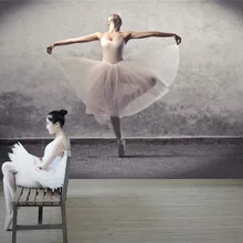 3D стереоскопические обои винтажная фотообои для гостиной Кофейня обои 3D балетная танцевальная комната Декор 3D настенные фрески