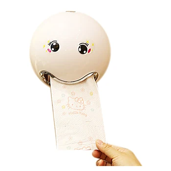 

Ball Shaped Cute Tissue Box Bathroom Toilet Waterproof Paper Box Creative Smile Face Roll Paper Holders Kitchen Toilet Supplies
