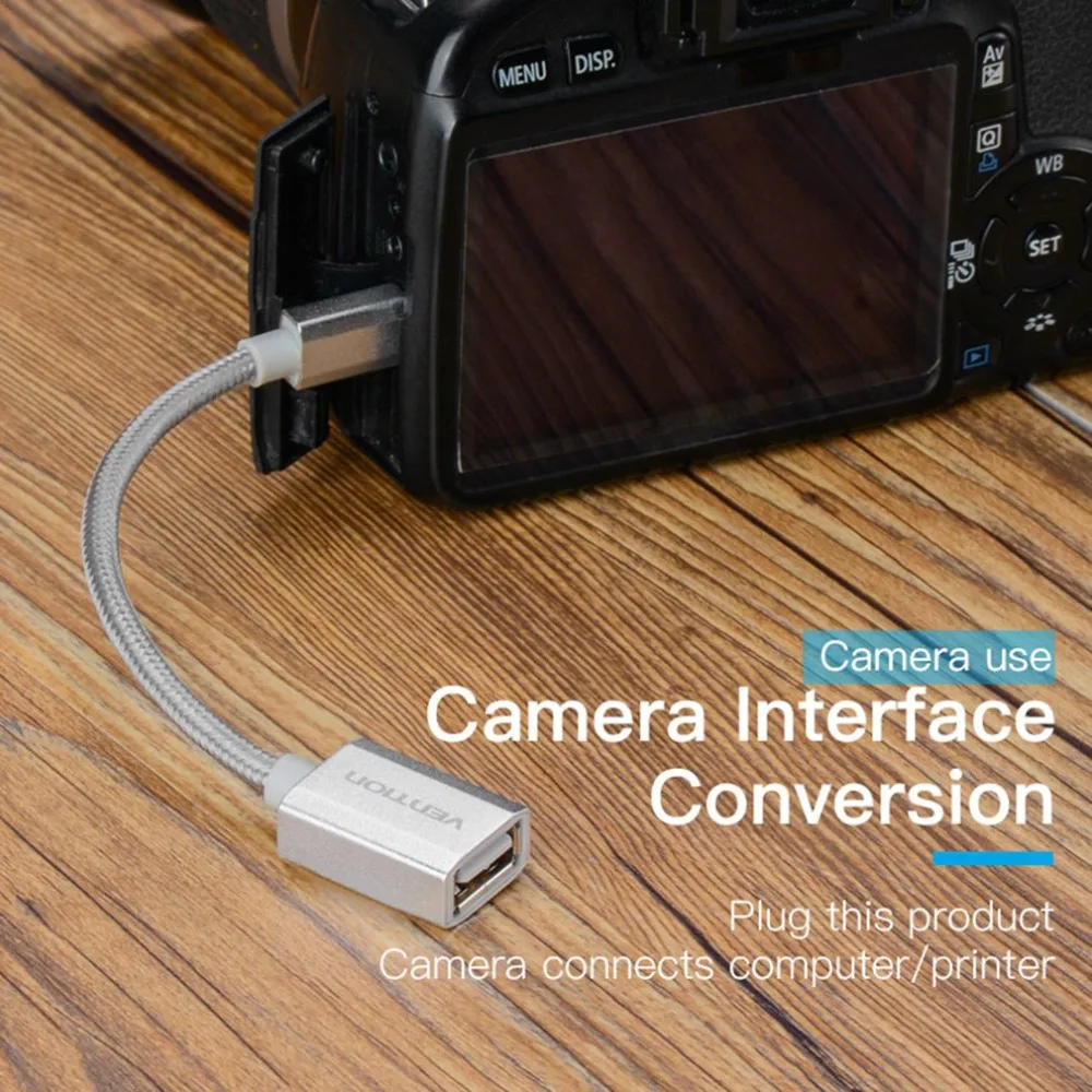 Vention супер высокая скорость передачи 0,25 м Мини USB2.0 OTG кабель OTG адаптер для камер U диск чтения карт MP4