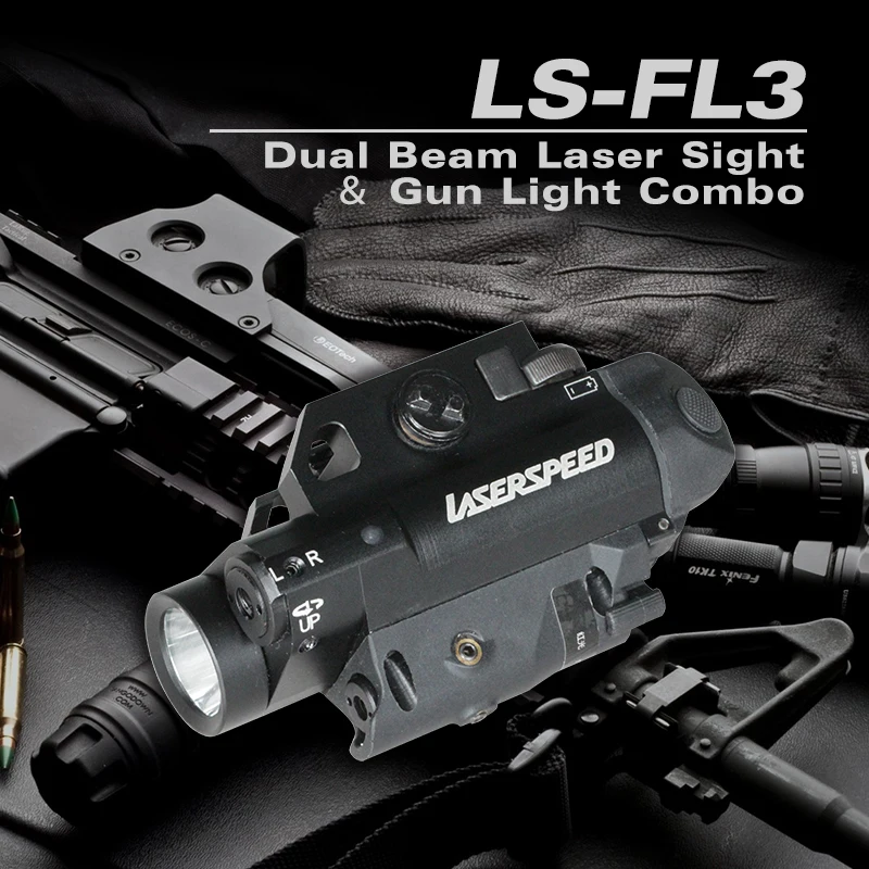Алюминиевый Компактный ИК и зеленый лазерный прицел Laserspeed с двойным лучом