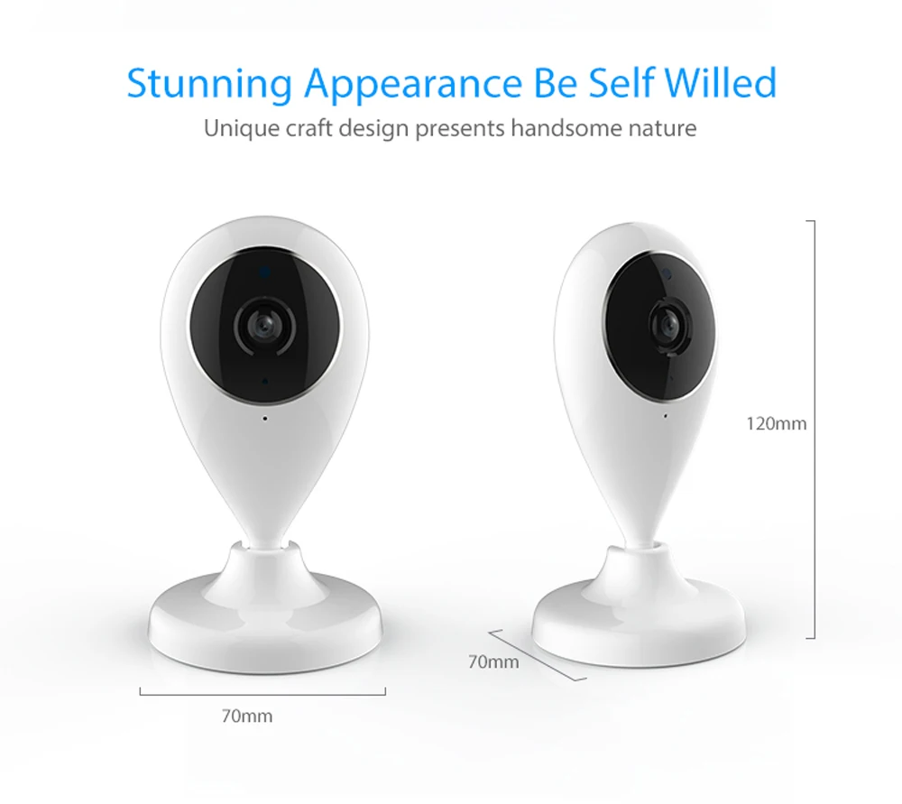 Casa inteligente câmera ip 720 p wifi