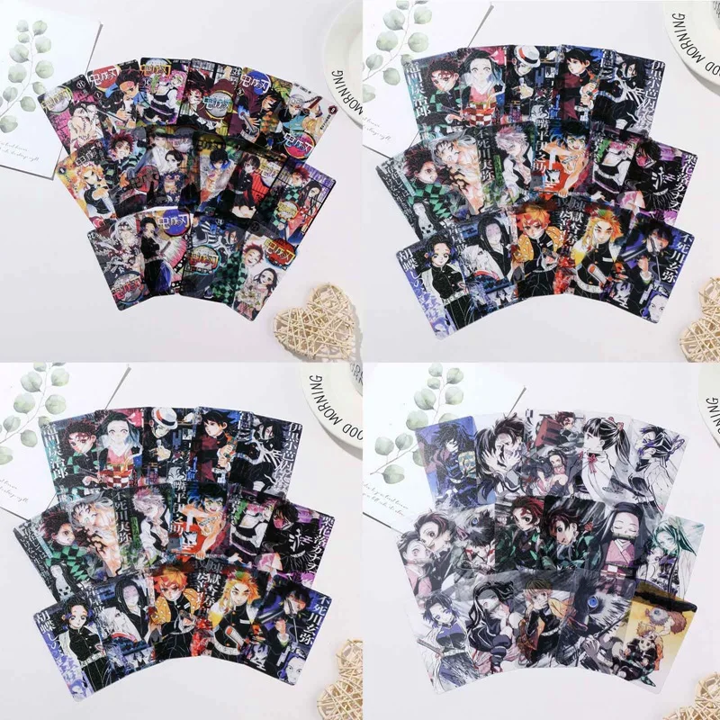 16Pcs/Set Anime Demon Slayer: Kimetsu No Yaiba Photo Photocard Character Card For Kids Gift Collection Set Decoration |