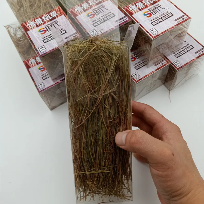

1box architecture scale model grass for Situation straw roof building model ground building kits toy
