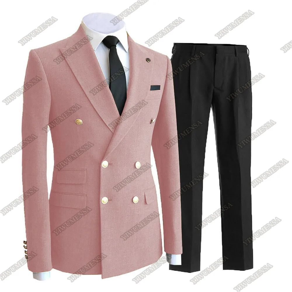 YIWUMENSA Traje Hombre Wedding Suits Formal Business Blazer With Pants Slim Fit Groom Wear 2 Pieces Mens Tuxedo Masculino 2022 men blazer Suits & Blazer