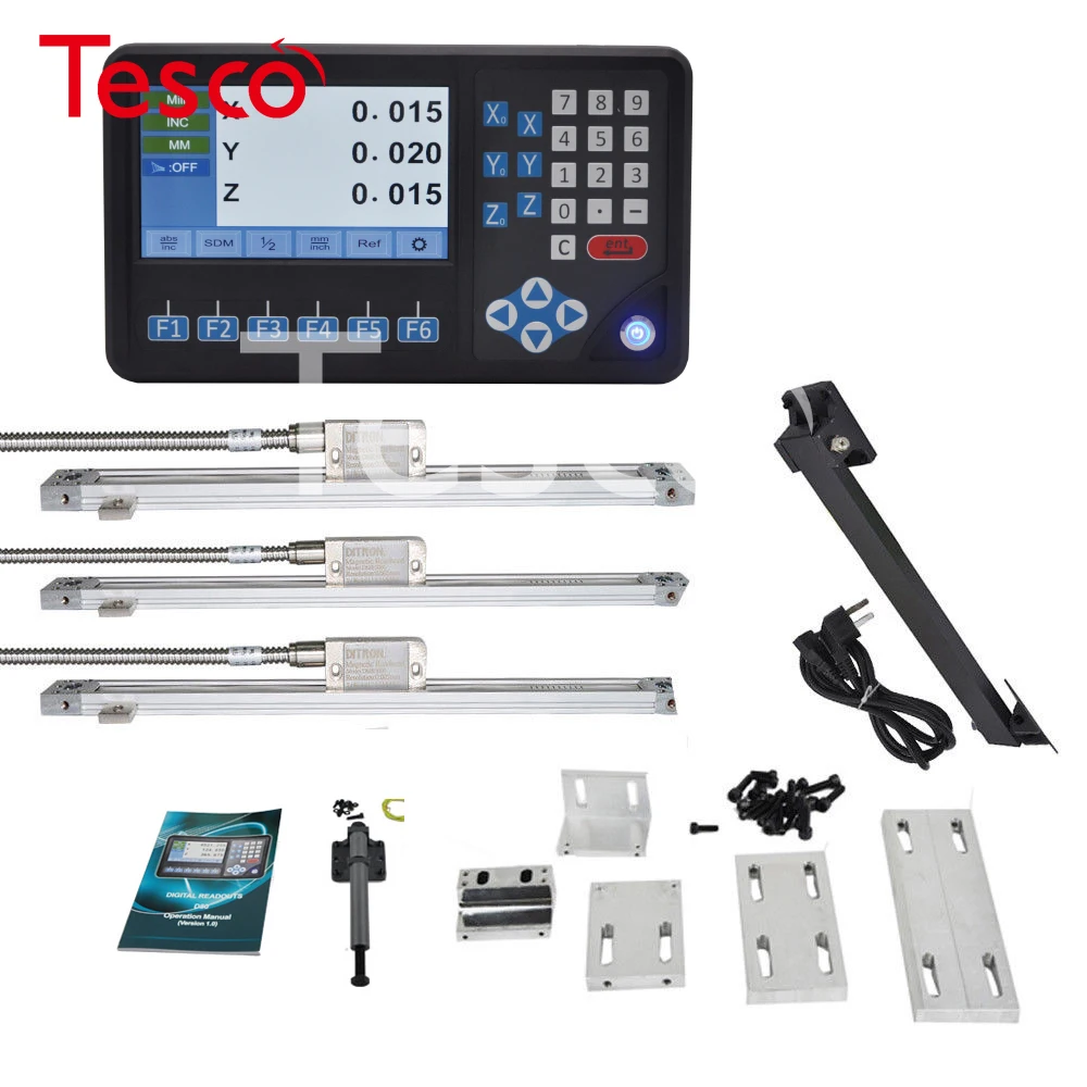 

Magnetic Scale Dro 3 Axis LCD D80 Model Digital Readout Kit (0-1500mm )
