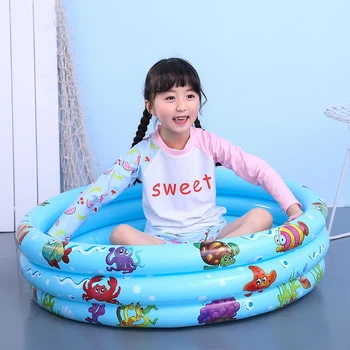 

Play Ball Pool Baby Swimming Pool Child Summer Kid Water Toys Inflatable Bath Tub Round Lovely Animal Printed Bottom