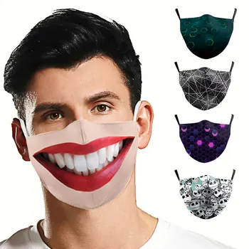 

50 Pcs Fashion Cotton PM2.5 Black Mouth Mask Washable Windproof Mouth-muffle Masks For Man Woman