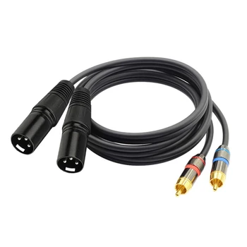 

HOT-Dual 5Ft XLR to RCA Audio Cable Stereo Audio Connection Cable Wire