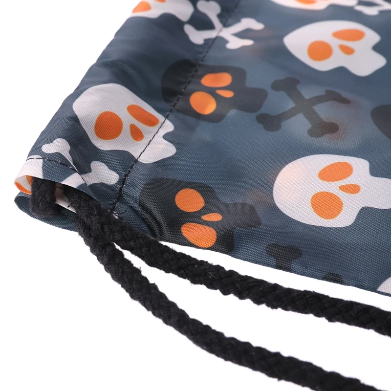 

Halloween Pattern Print School Drawstring Book Bag Sport Gym Swim Backpack Gift M5TE