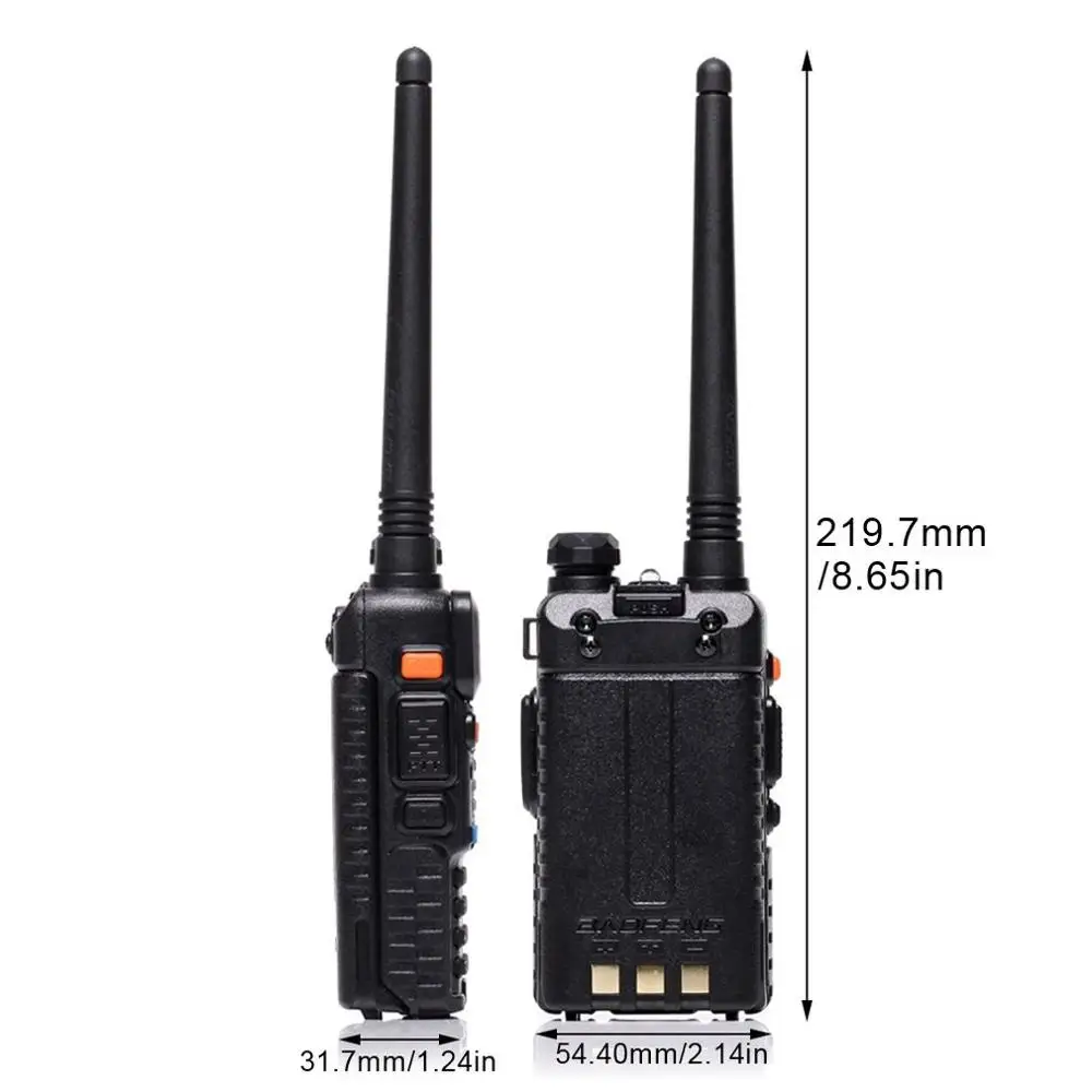 Двухдиапазонная 136-174/400-520 МГц FM двухсторонняя радиостанция рация США ЕС Великобритания изысканно разработанный прочный