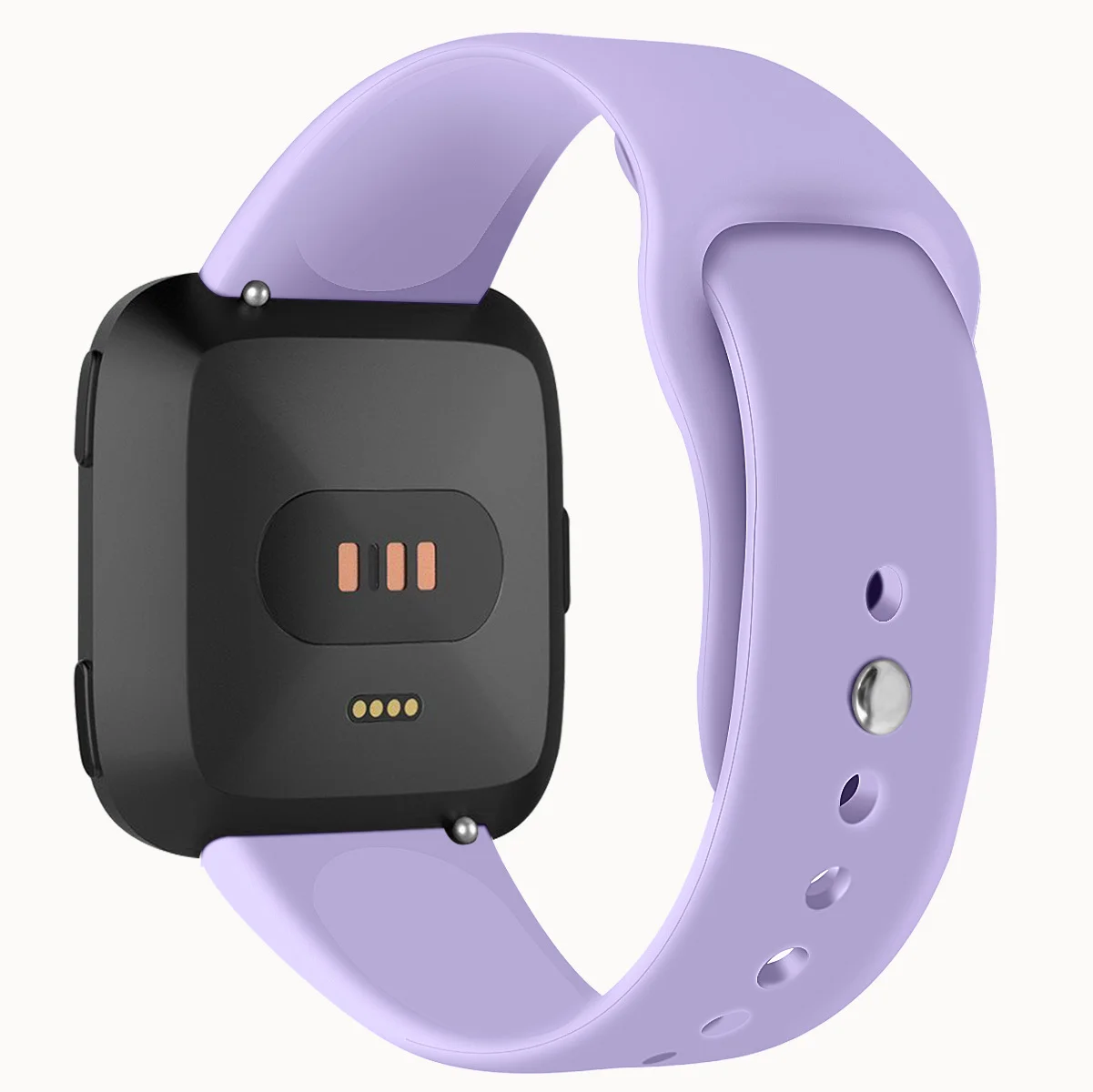 SHELKEE Сменные умные наручные часы ремешок для Fitbit Versa Смарт часы сплошной цвет обратная пряжка силиконовый ремешок