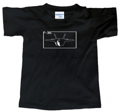Fashion Clothing Men T Shirt 100% Cotton Short Sleeve Summer F 35 Fighter Usaf Poster Vinyl Print Aircraft F35 Tee |