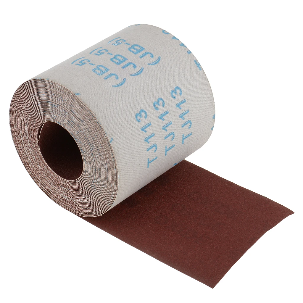10m Long 100mm Wide Emery Cloth Roll 180 Grit Sandpaper for Cleaning