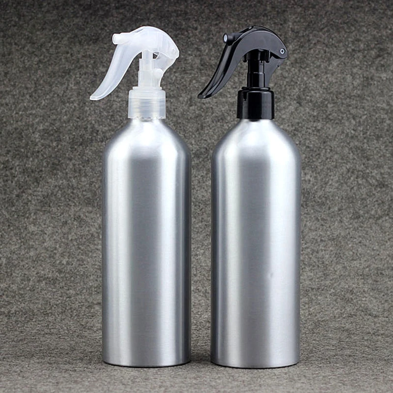 

5pcs 500ml Empty Travel silver makeup setting trigger spray,Aluminum Bottle Container,Refillable Water Household spray Bottle