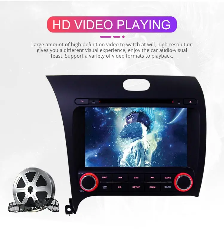 Sale Besina Android 9.0 Car DVD player For Kia CERATO K3 FORTE 2013 2014- 2016 2Din Car Radio GPS Navigation Stereo WIFI 4G+64G Audio 4