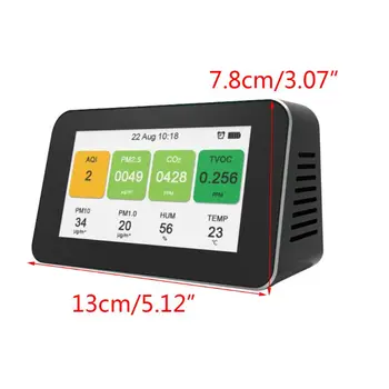 

Portable Digital LCD display Quick Sensing Air Quality Monitor Gas Pollution