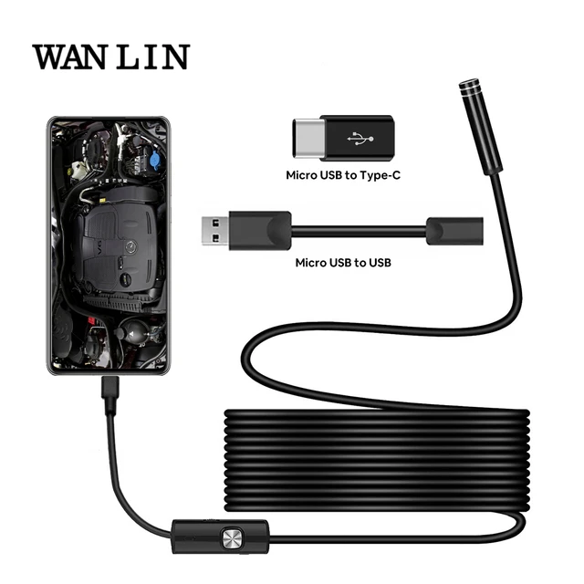 Endoscope Camera Usb Android 5.5mm Hd - 10m 5.5 Lens Camera Endoscope Hd  Ip67 1m - Aliexpress