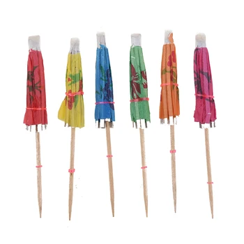 

New 72 Pieces Colorful Mixed Paper Cocktail Drink Umbrellas Parasols Picks for Party Drinks