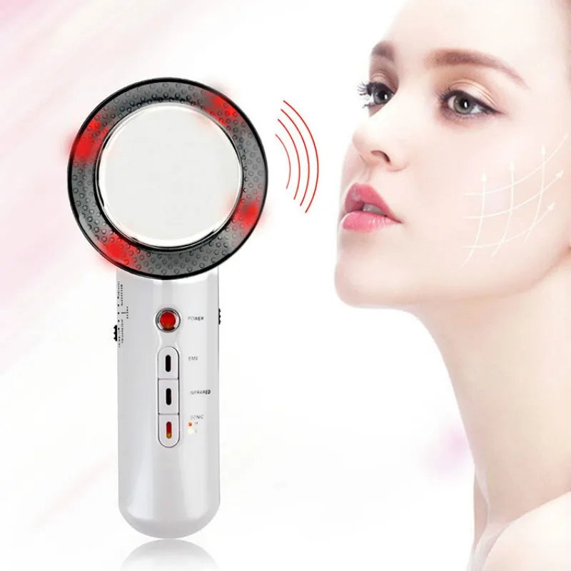Ultrasonic 3 In 1 Slimming Apparatus Massage Galvanic EMS Photon SPA Body Skin Care Beauty Instrument |