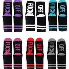 Креативные длинные носки с буквами для мужчин и женщин, забавные хлопковые длинные носки с буквами Harajuku, белые теплые блестящие буквы