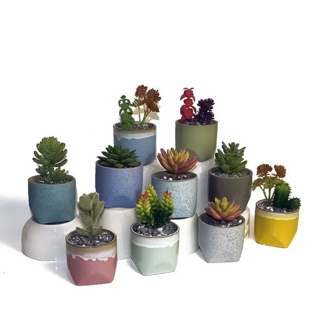 Strongwell Északi Dekoráció Dísz Egyszerűség Fehér Porcelán Virág Edény Otthoni Dekorációs Kiegészítők Modern Zamatos Ültetvényes - Image 5