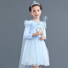 Теплое платье принцессы для девочек; хлопковое детское платье; vestidos; Детский костюм; Вечерние платья на Рождество; 3, 5, От 7 до 8 лет