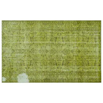 

Handmade Green Vintage Overdyed Turkish Area Rug 180x290 Cm-5'11''X9'6''