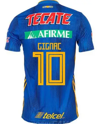 Tigres UANL Home Awya Футболка мужская футболка высокого качества футболка Мексика Tigres FC Club 19 20 Gignac E! Варгас - Цвет: Золотой