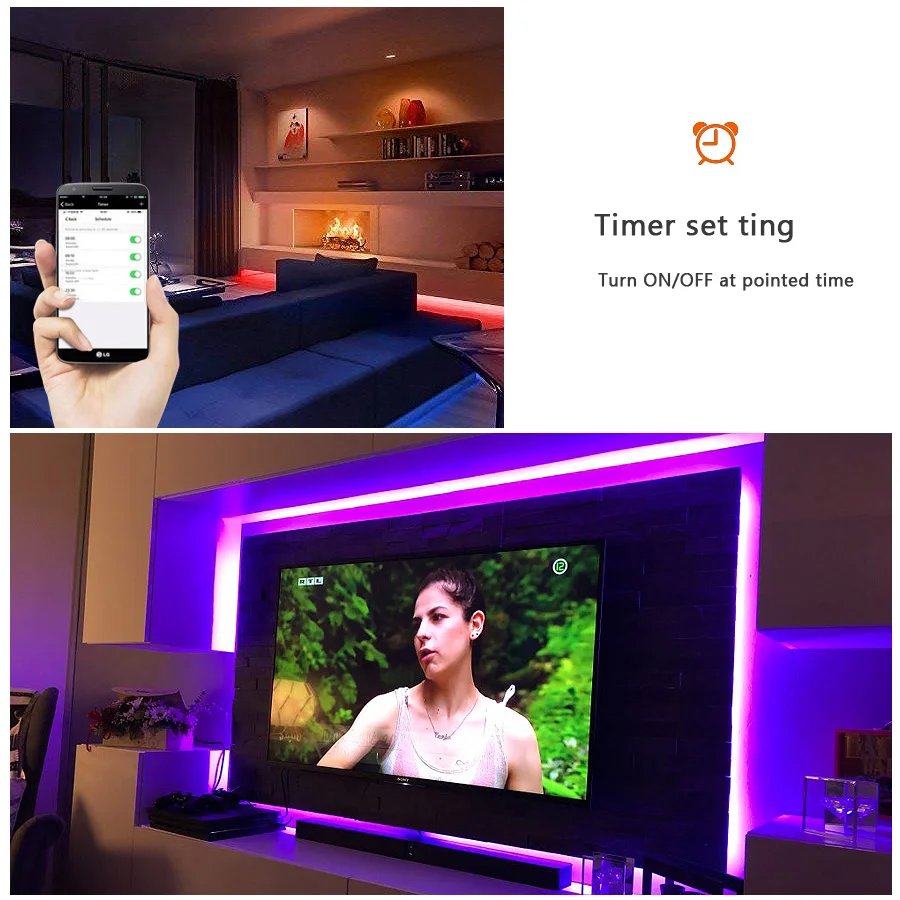 IR WIFI LED Strip Waterproof 5M 15M 20M RGB Led Strip Light 5050 RGB 30 Leds M Flexible Lighting Ribbon Tape Controller Adapter (3)