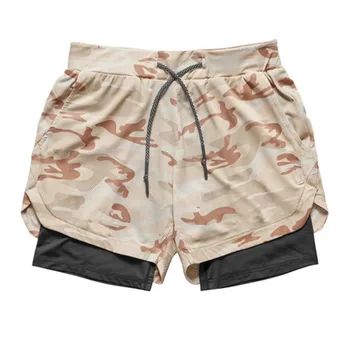 

Fashion Leisure Beach Shorts Male Breathable Trunks Pockets Sports Running Trunk Adjustable Rope Exercise Short Pants for Man Su