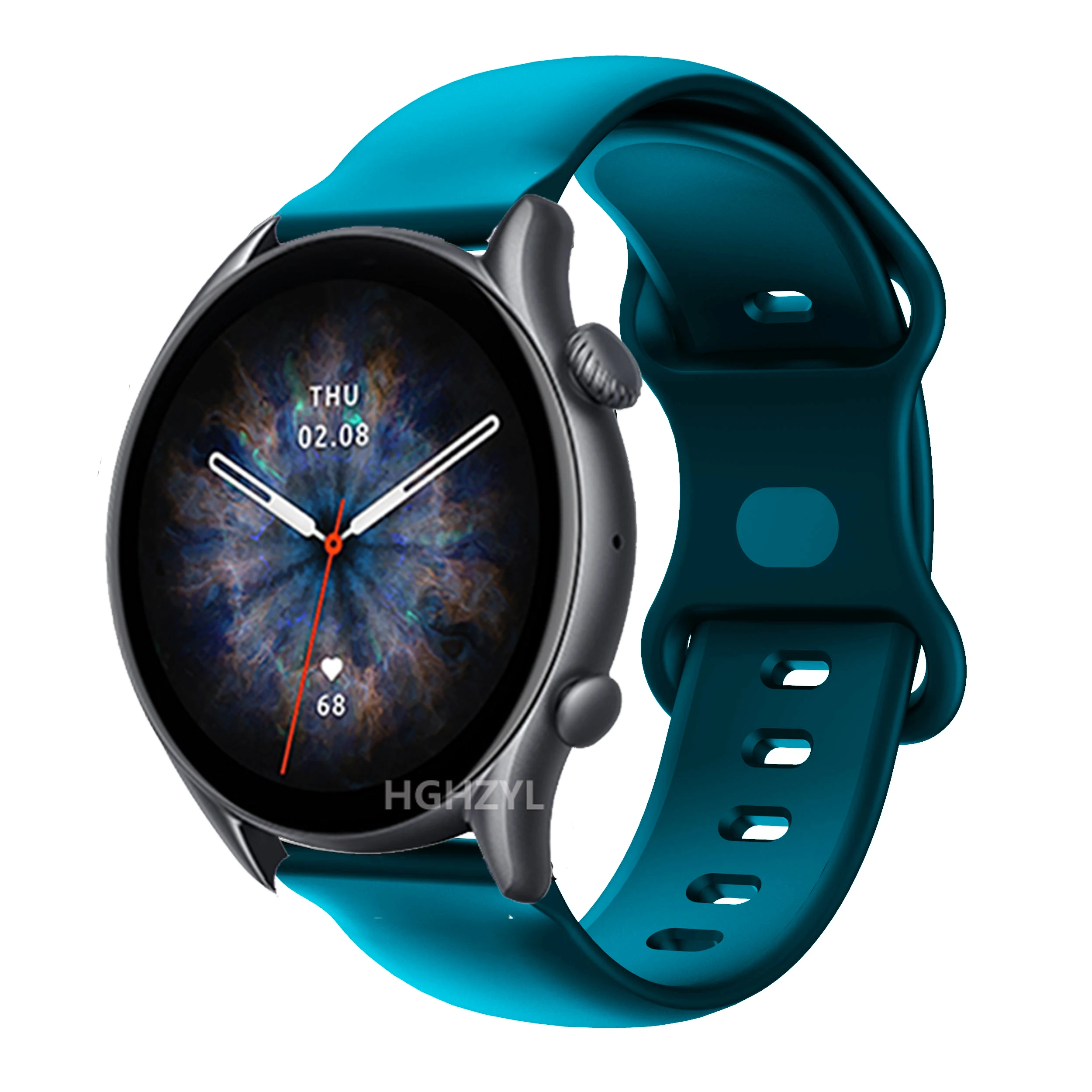 Premium Silicone Watch Strap - Elegant 20mm/22mm Design