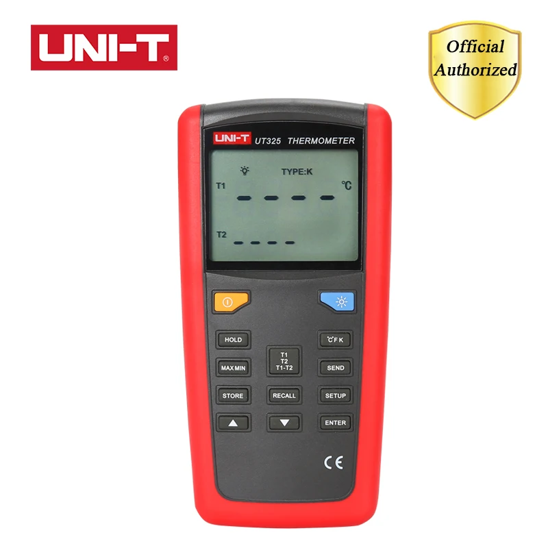 

UNI-T UT321 UT325 Contact Type Thermometer -200~1375C Industrial Temperature 2CH Data Logging Test K/J/T/E/R/S/N