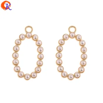 

Cordial Design 50Pcs 15*27MM Jewelry Accessories/Earring Connector/Imitation Pearl/DIY/Jewelry Making/Hand Made/Earring Findings