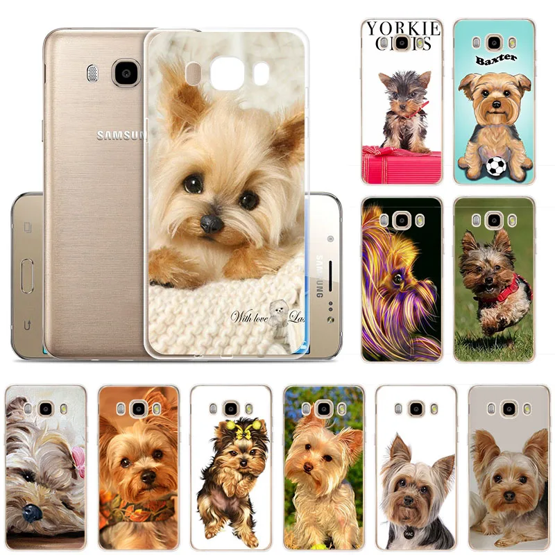 Yorkshire terrier dog cute puppy Soft Silicone phone case for Samsung J82018 J7Prime J72017 J62018 J52017 J4 J32018 J2 J6 Plus