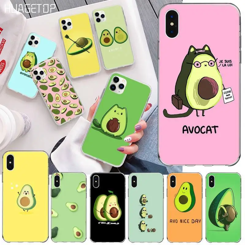 Чехол для телефона HUAGETOP с изображением авокадо iPhone 11 pro XS MAX 8 7 6 6S Plus X 5S SE 2020