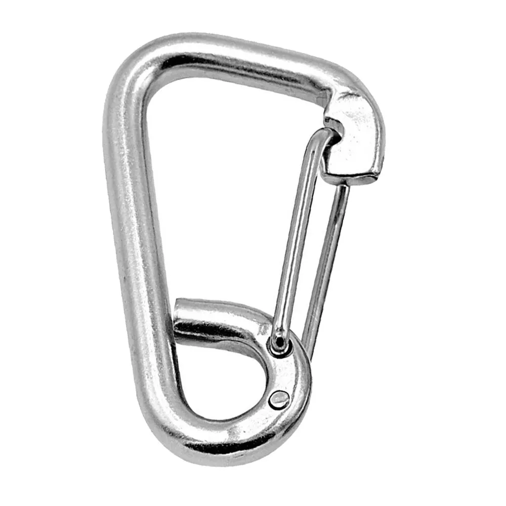 

6cm Marine Grade Stainless Steel Spring Carabiner for Diving Dive Boat Kayak Accessory