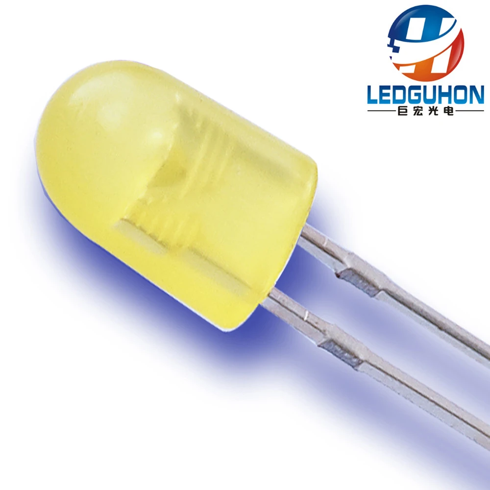 Сквозное отверстие led 5 мм Овальный желтый диод использовать для украшения
