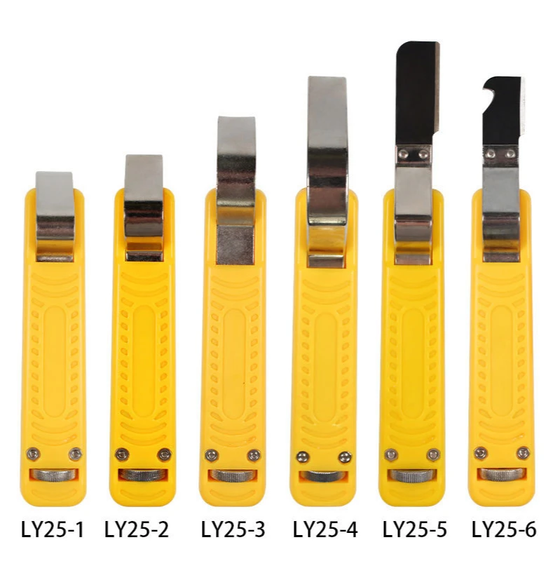 

Adjustable Insulation Round Wire Stripper Rubber Handle Cable Stripper PVC Cable 4-50mm Fastness Wire Stripper Knife