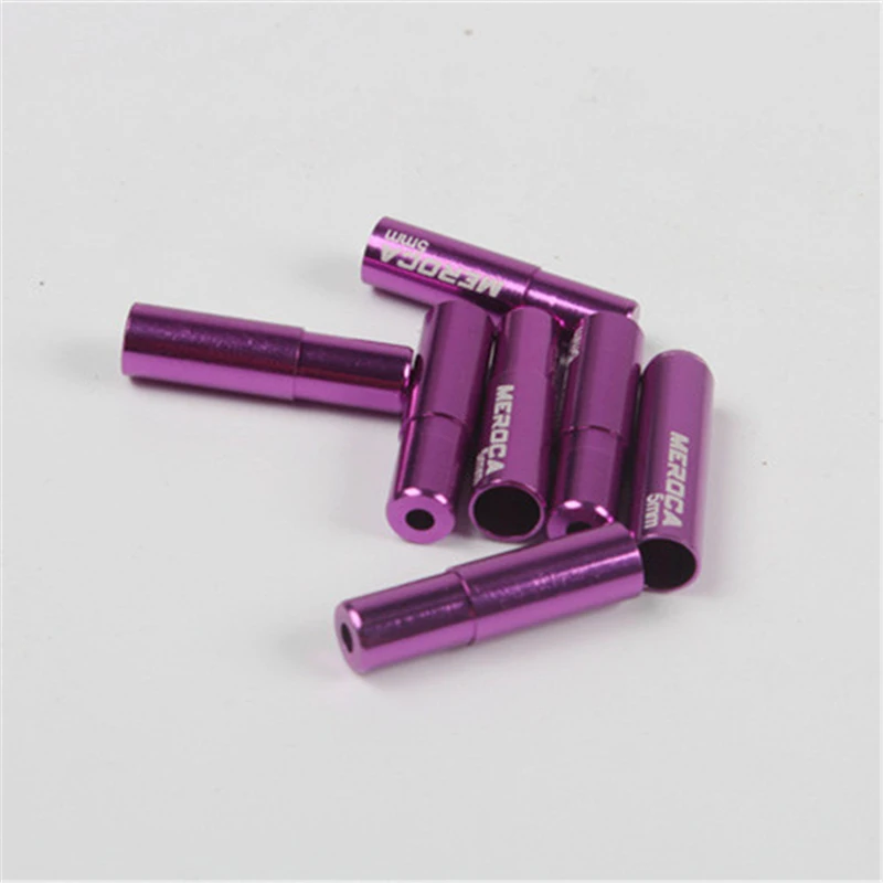 MEROCA Bike High-grade Aluminum Alloy Brake Cable Cap Bicycle Shifting Tube Derailleur Parts