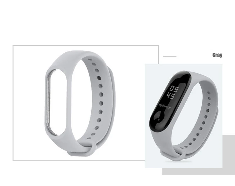 Qevila New Fashion Bracelet Mi Band 4 Accessory Multicolor Silicone Sport Waterproof Mi Band 3 4 Accessories Pulsera Correa Mi 3 4 Replacement Women Men Bracelet Mi Band 4 (19)