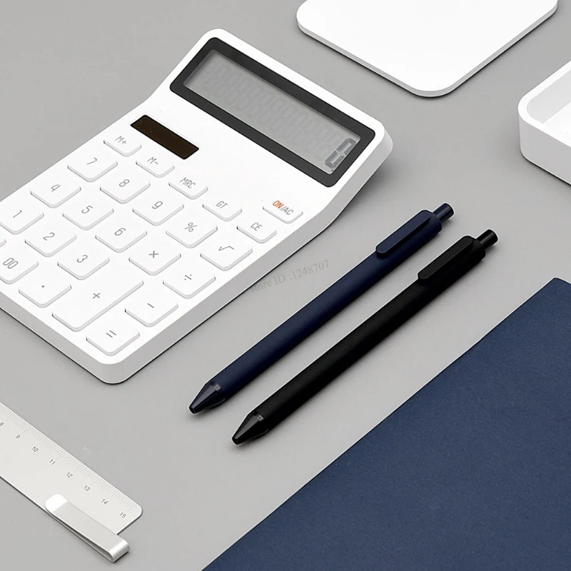 10 шт./упак. Xiaomi KACO ручка 0,5 мм ручка, ручка черный, белый цвет синий ABS Пластик гладкие чернила для студентов школы/офисных работников