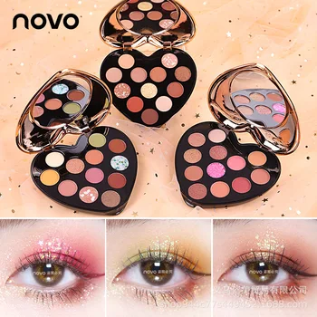 

NEW Heart-shaped 12Colors Long Lasting Eyeshadow Pallete Shimmer Pigmented Eye Shadow Palette Makeup Waterproof Makeup TSLM2