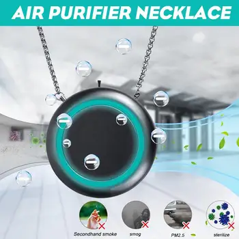 

Portable ionic Air Purifier Necklace Wearable Air Purifier Mini Air Freshener Ionizer Negative Ion Generator