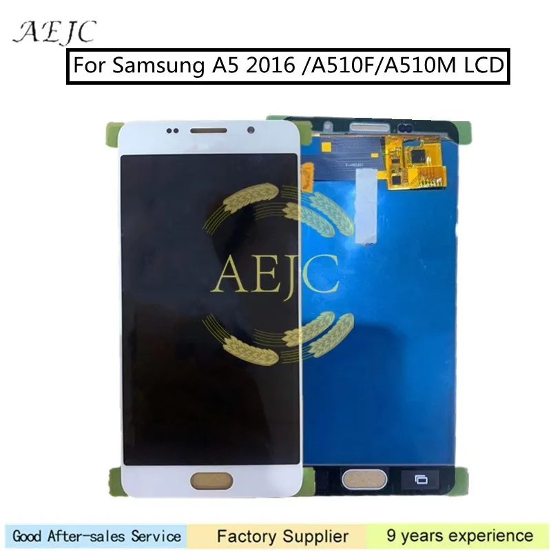 5.2&quot for Samsung A5 2016 A510F A510M LCD Display Touch Screen Digitizer Assembly Replacement with Track Free Tools | Мобильные