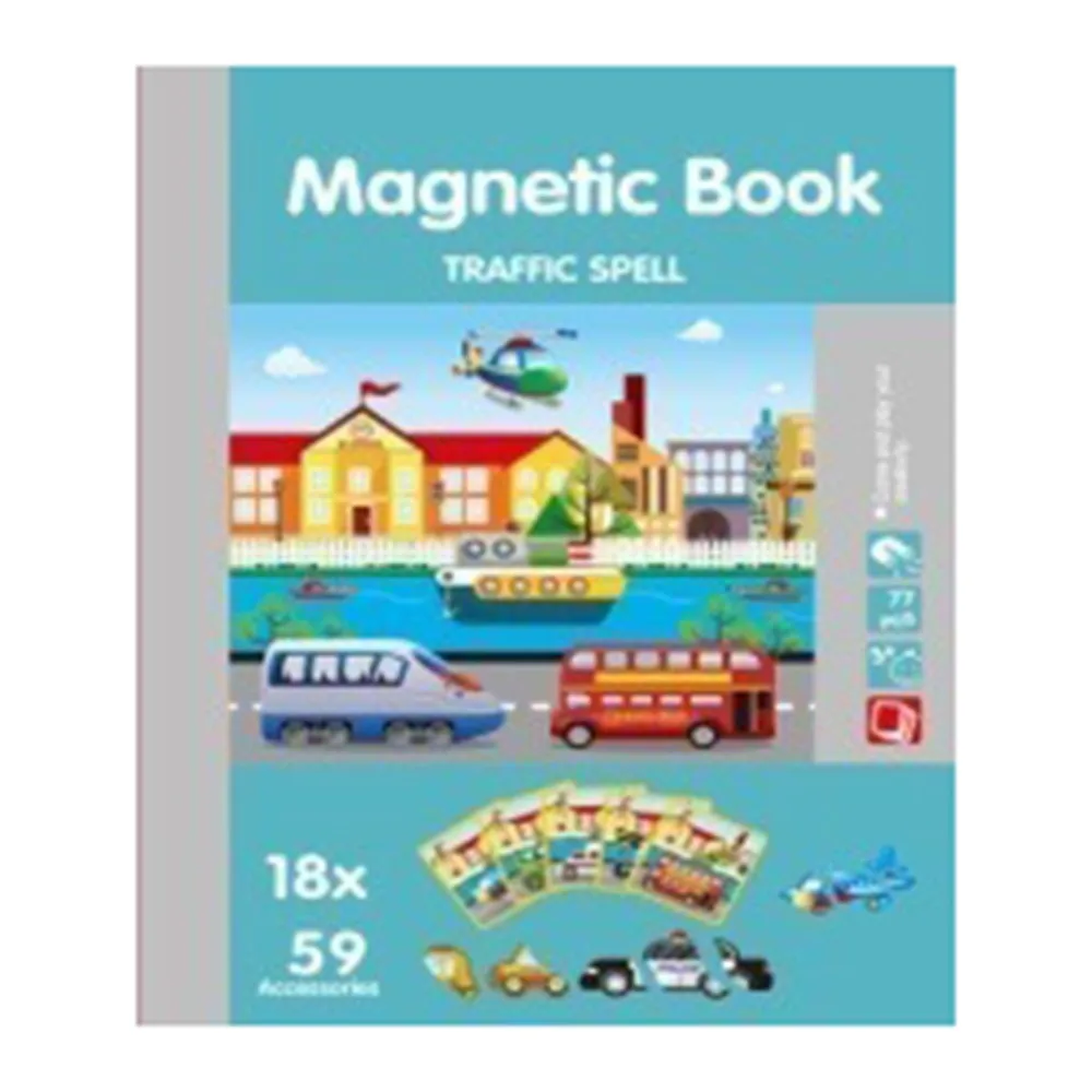 Children Toys Magnetic Puzzle Christmas Gift for Kids Magnetic Book Cute Design Puzzles Magnetic Toy Jigsaw Baby Education Toys