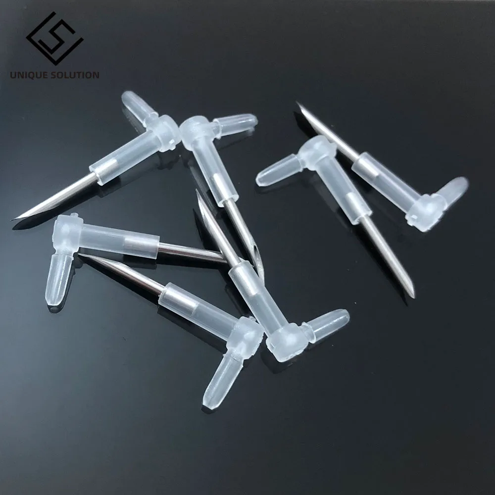 DIY CISS L Bend Elbow With Long Steel Sharp Needle Ink Tube Elbow CISS Hose Elbow Tube Connector Elbow Length 27MM (2)