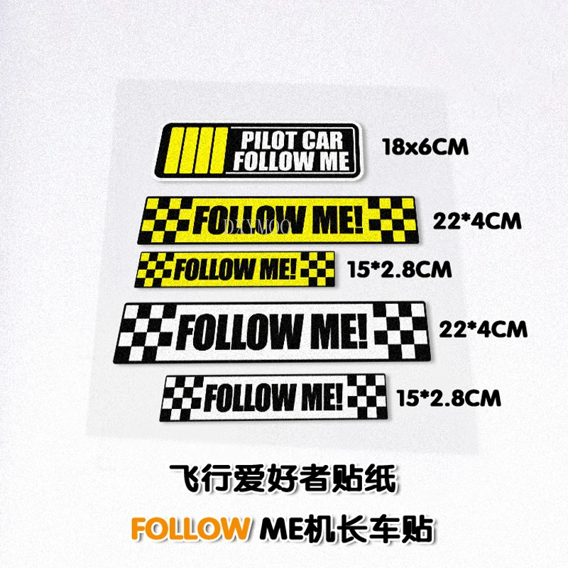 Warning Follow Me Polit Car Styling Decal Funny Auto Window Tail