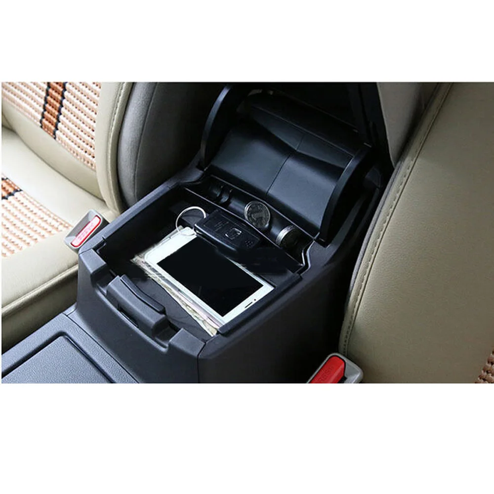 Органайзер подлокотник коробка для хранения для Honda CRV 2012- ABS черная центральная консоль